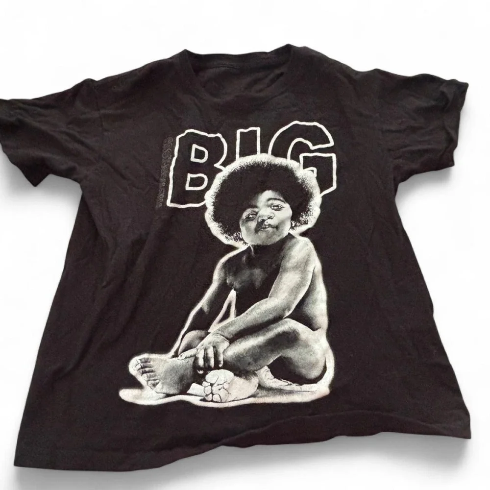 BIG Afro Baby Graphic Black T-Shirt Kids Size XL 14/16